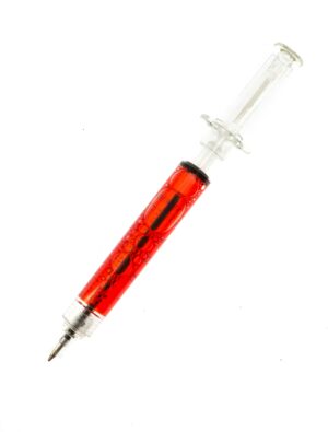 Kugelschreiber Spritze Farbe: rot