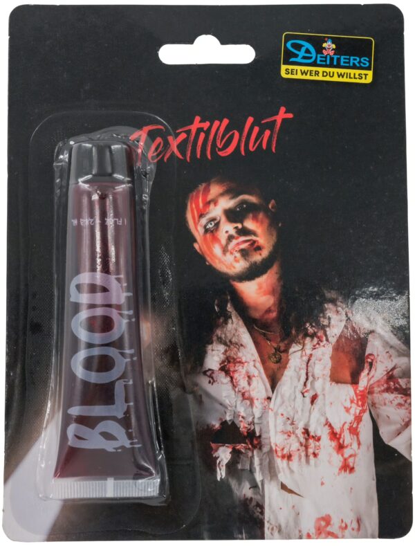 Kunstblut für Textilien rot Schminke für Karneval & Fasching