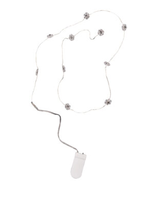 LED Lichterkette Schneeflocken 1m Farbe: weiß