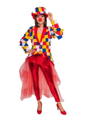 Lappenfrack Damen rot/weiß/blau/gelb 36