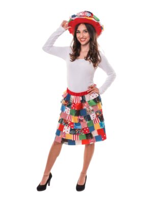 Lappenrock Damen bunt S/M Farbe: bunt