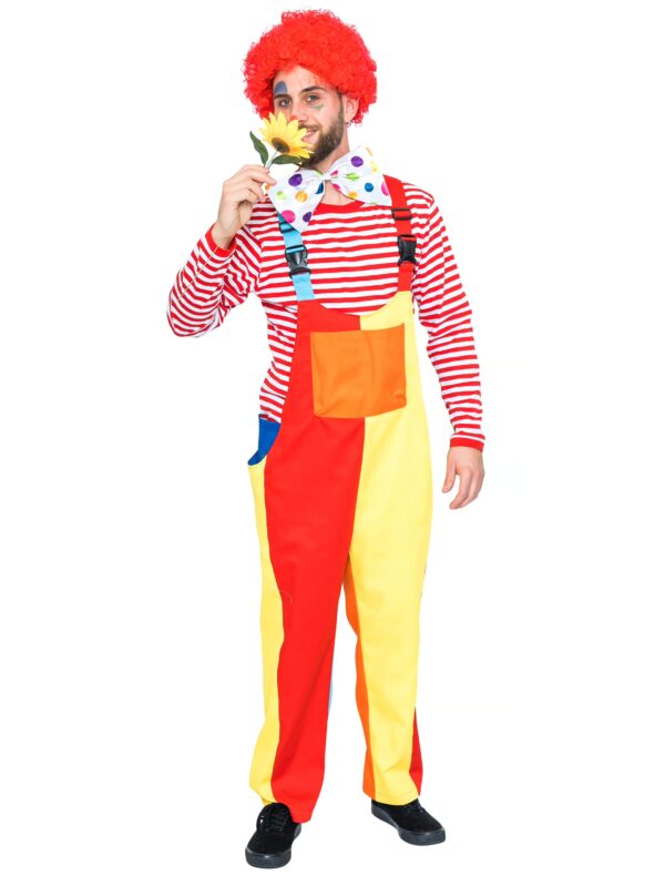 Latzhose Clown Herren mehrfarbig S/M