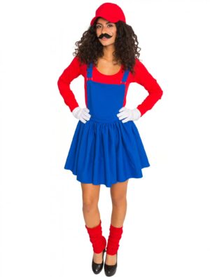 Latzkleid Damen blau 36