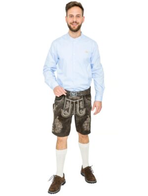 Lederhose Friedel Herren schwarz XL