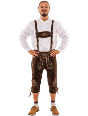 Lederhose Josef Herren dunkelbraun 2XL