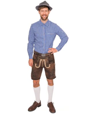 Lederhose Leo Herren braun S