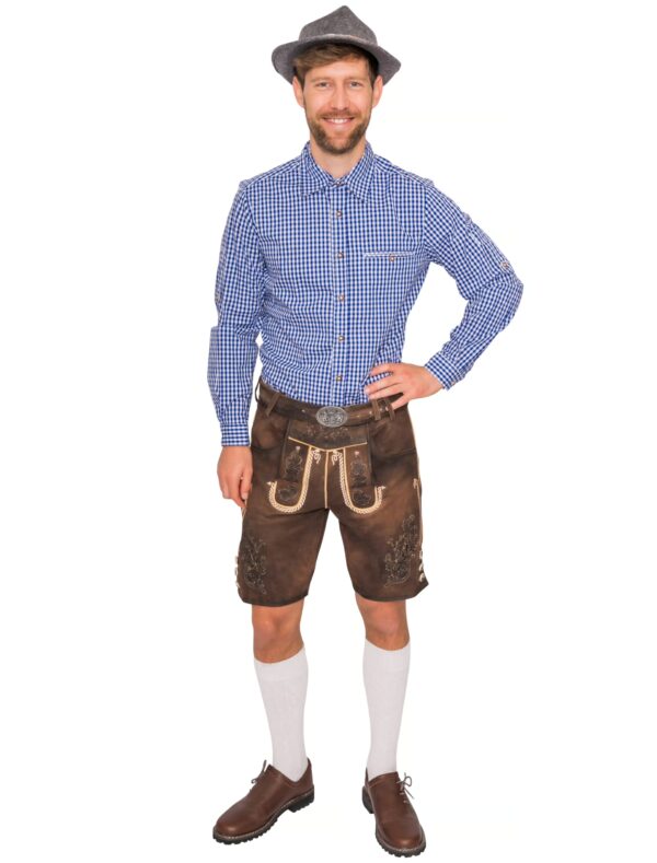 Lederhose Leo Herren braun S