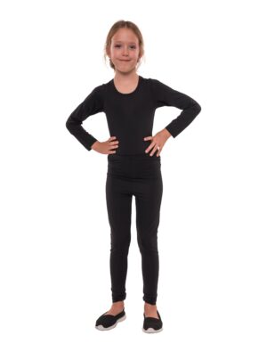 Leggings Kinder schwarz 116/128