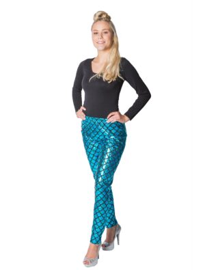 Leggings Meerjungfrau Damen blau L/XL