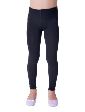 Leggings Thermo Kinder Mädchen schwarz 104-116