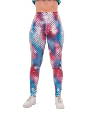 Leggings Unterwasserwelt pink/blau XXS/XS