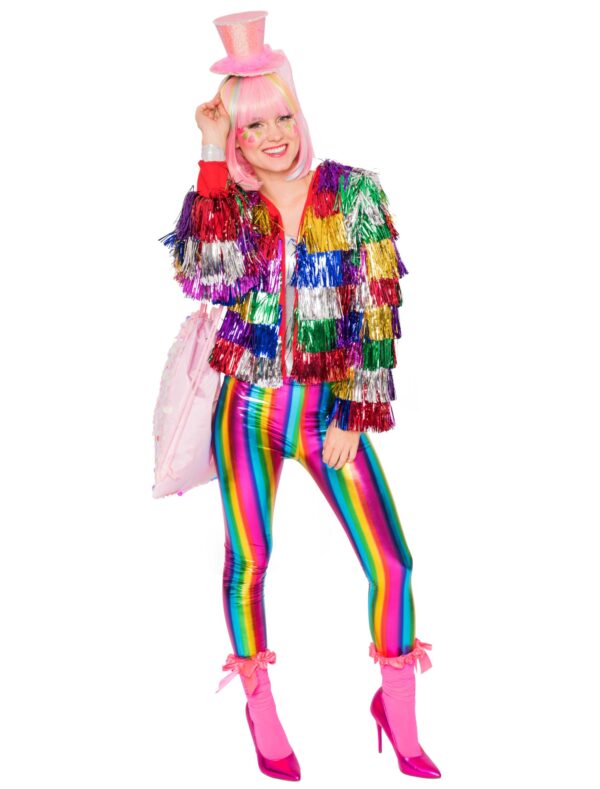 Leggings metallic Regenbogen Farbe: rainbow