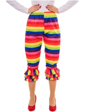 Leggings mit Rüschen gestreift bunt L/XL Farbe: bunt