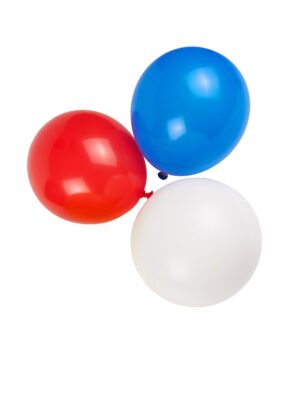 Luftballons 50 Stk. rot/weiß/blau