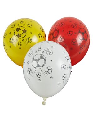 Luftballons Fußball 10er Beutel Farbe: schwarz/weiß