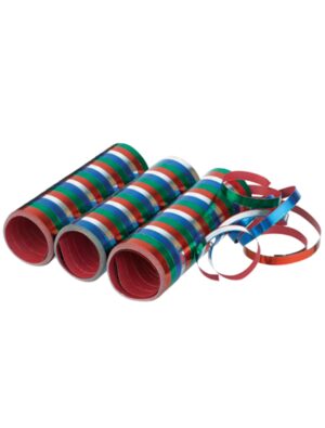 Luftschlangen Metallic 3er Pack bunt Farbe: bunt