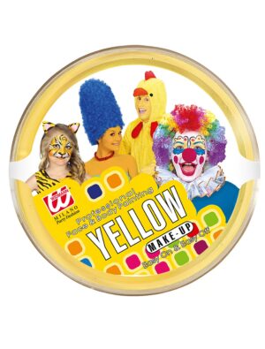 Make-up 25g gelb Schminke für Karneval & Fasching