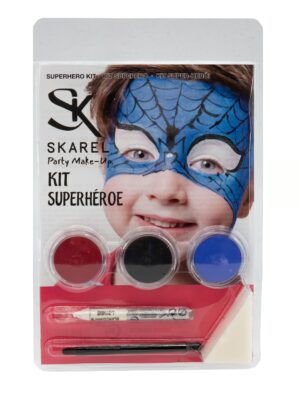 Make-up Set Superheld Schminke für Karneval & Fasching Farbe: bunt