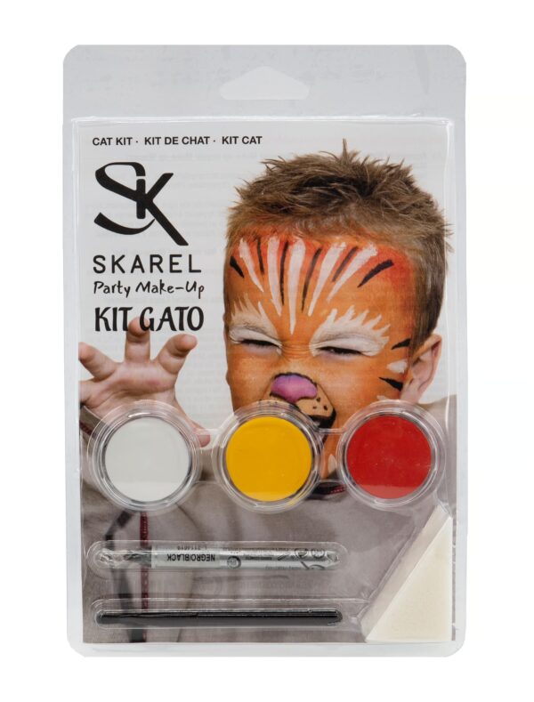 Make-up Set Tiger Schminke für Karneval & Fasching Farbe: bunt