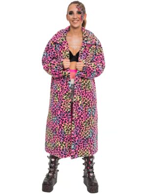 Mantel Faux-Fur bunt L/XL Farbe: bunt
