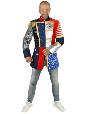 Mantel USA Herren bunt S Farbe: bunt