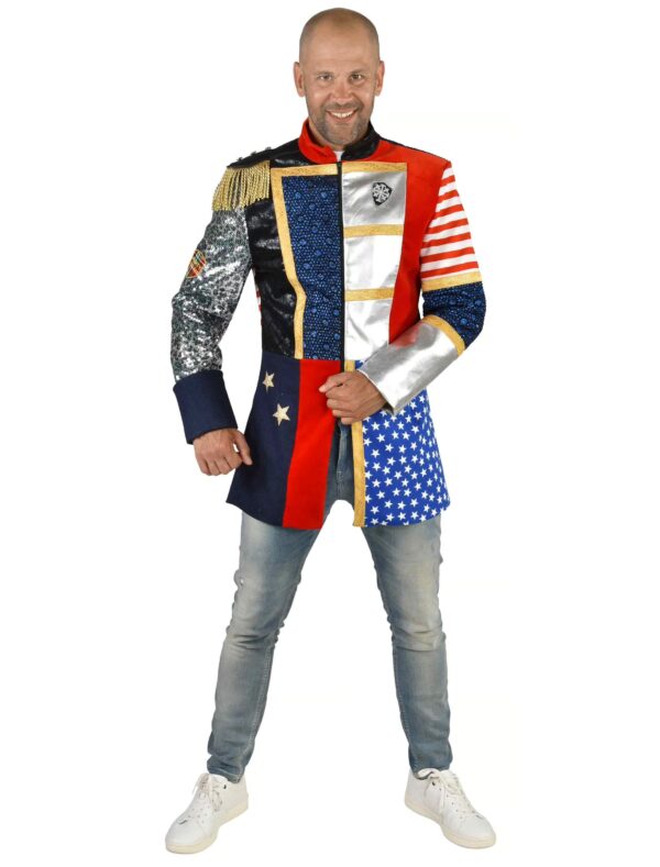 Mantel USA Herren bunt S Farbe: bunt