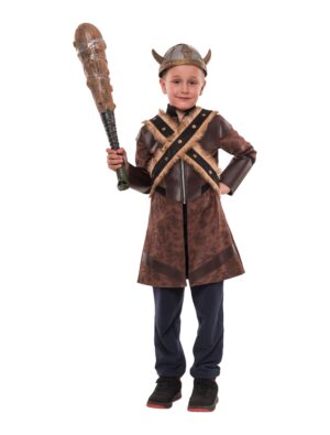 Mantel Wikinger Kinder braun 4-6 Jahre