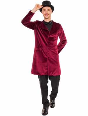 Mantel Willy Schokolade Herren rot S