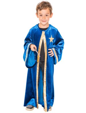 Mantel Zauberer Kinder blau