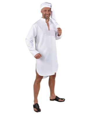 Nachthemd 2-tlg. Herren weiß 2XL/3XL