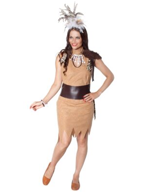 Neandertaler Dame 2-tlg. XL Farbe: