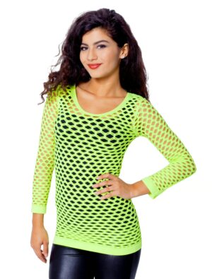 Netzshirt Damen neongelb 36/38