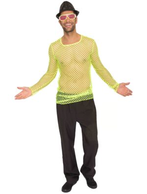 Netzshirt Herren neongelb one size