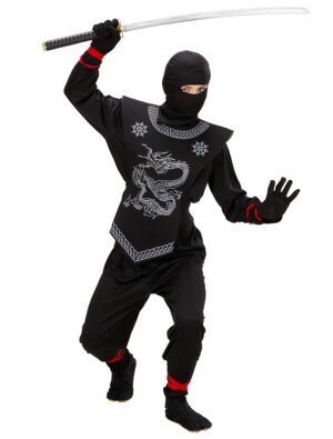 Ninja Dragon Kinder 4-tlg. schwarz