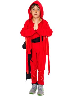 Ninja Set Kinder 4-tlg. rot 152-164