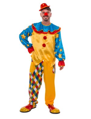 Oberteil Clown mit Pompoms und Sternen bunt S/M Farbe: bunt