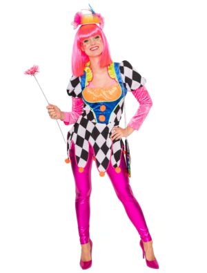 Oberteil Harlekin Damen bunt L Farbe: bunt