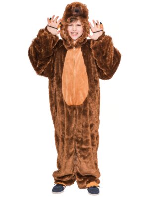 Overall Braunbär Plüsch Kinder braun 140-164