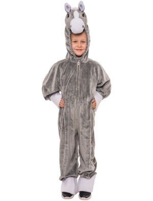 Overall Esel Kinder Plüsch grau 86-92