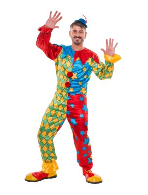 Overall Harlekin mit Glöckchen bunt S/M Farbe: bunt