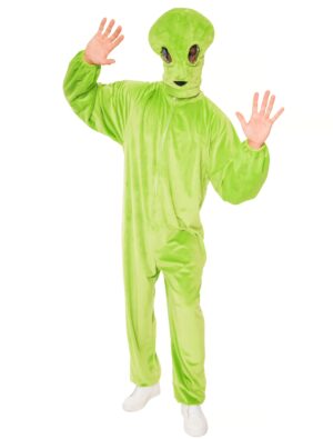 Overall Plüsch Alien Herren grün 50-52