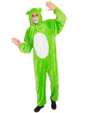 Overall Plüsch Bärchen Herren grün 50-52