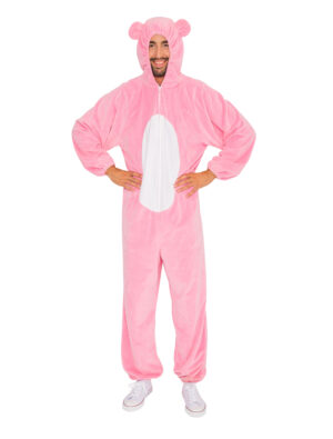 Overall Plüsch Bärchen Herren pink 50-52