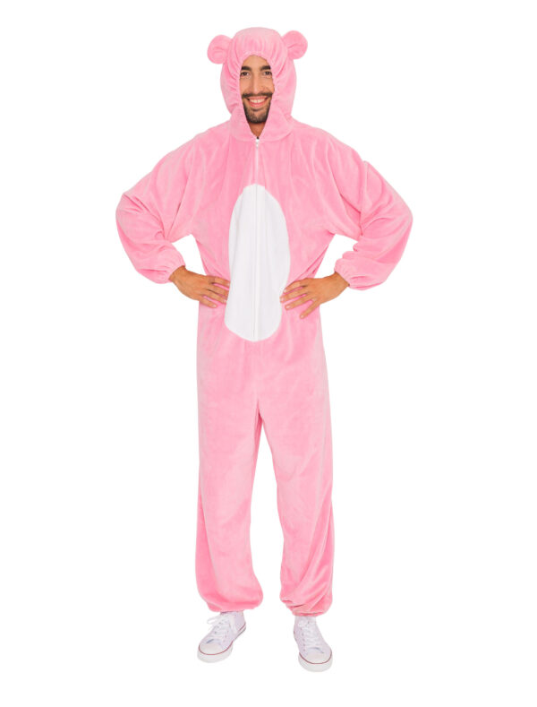Overall Plüsch Bärchen Herren pink 50-52