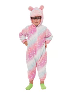Overall Plüsch Einhorn bunt 86/92 Farbe: bunt