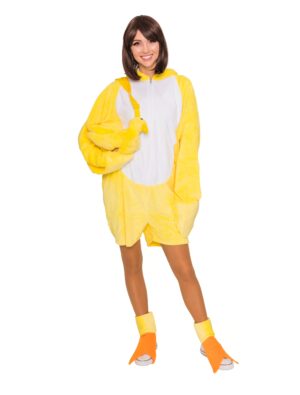 Overall Plüsch Ente Damen gelb 40-42