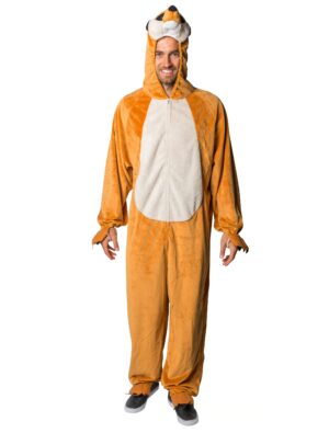 Overall Plüsch Erdmännchen Herren hellbraun 50-52