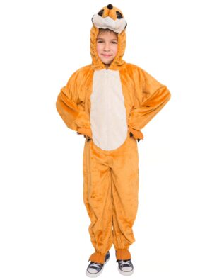 Overall Plüsch Erdmännchen Kinder hellbraun 140-164