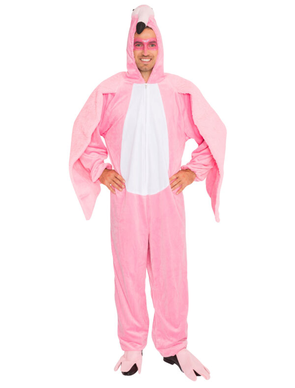 Overall Plüsch Flamingo Herren pink 50/52