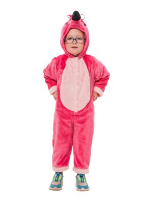 Overall Plüsch Flamingo pink 98/104